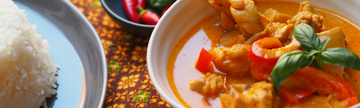 Chicken Thai Red curry with Butternut Squash and Red Peppers