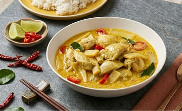 Chicken Thai Yellow Curry with Bamboo - Mae Jum Store (UK)