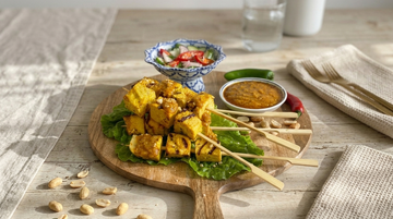 Thai Tofu Satay with Peanut Sauce