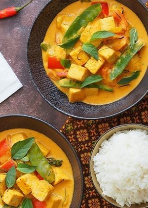 Tofu Thai Panang Curry with Mixed Vegetables - Mae Jum Store (UK)